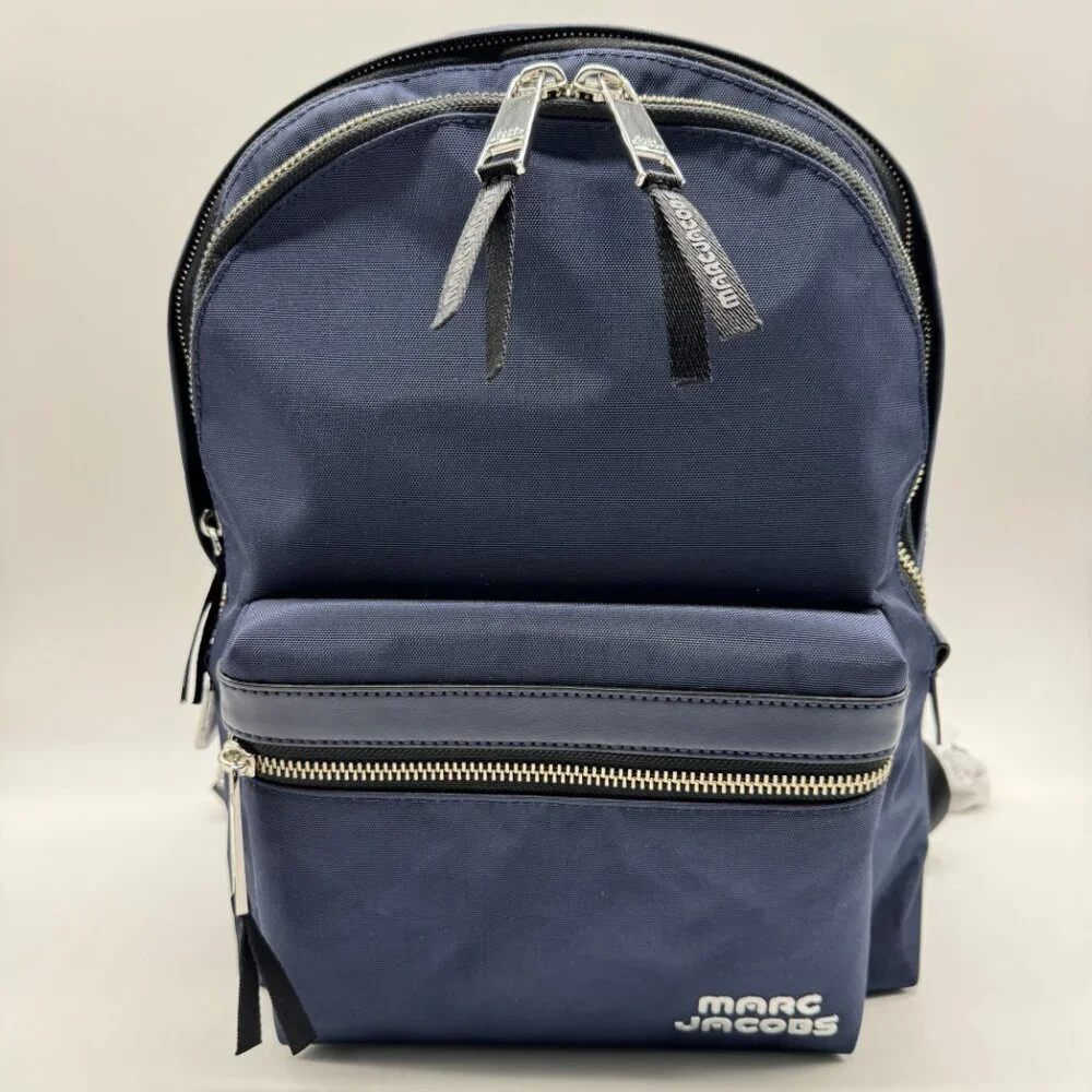 MARC JACOBS Trek nylon medium women's school backpack -Midnight blue